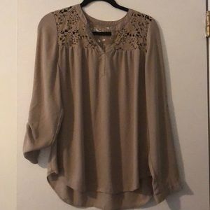 Tan blouse